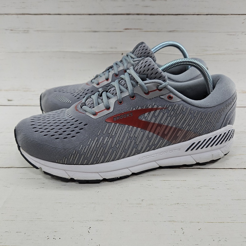 Brooks Addiction GTS 15 Mens 11 4E Extra Wide Grey Running Shoes 1103654E043